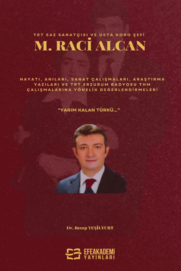 TRT Saz Sanatçısı ve Usta Koro Şefi M. Raci ALCAN Hayatı, Anıları, Sanat Çalışmaları, Araştırma Yazıları ve TRT Erzurum Radyosu THM Çalışmalarına Yönelik Değerlendirmeleri “Yarım Kalan Türkü…” TRT Saz Sanatçısı ve Usta Koro Şefi M. Raci ALCAN Hayatı, Anıları, Sanat Çalışmaları, Araştırma Yazıları ve TRT Erzurum Radyosu THM Çalışmalarına Yönelik Değerlendirmeleri “Yarım Kalan Türkü…”